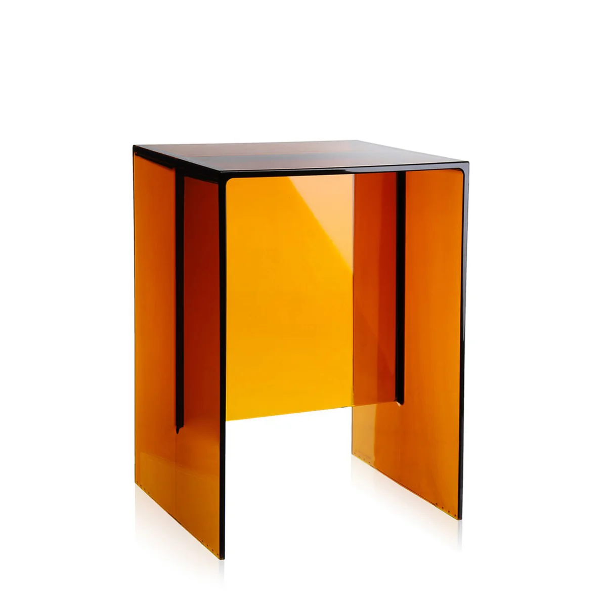 Kartell - Tabouret et table d'appoint Max-Beam, ambre jaune Kartell - Tabouret et table d'appoint Max-Beam, ambre jaune