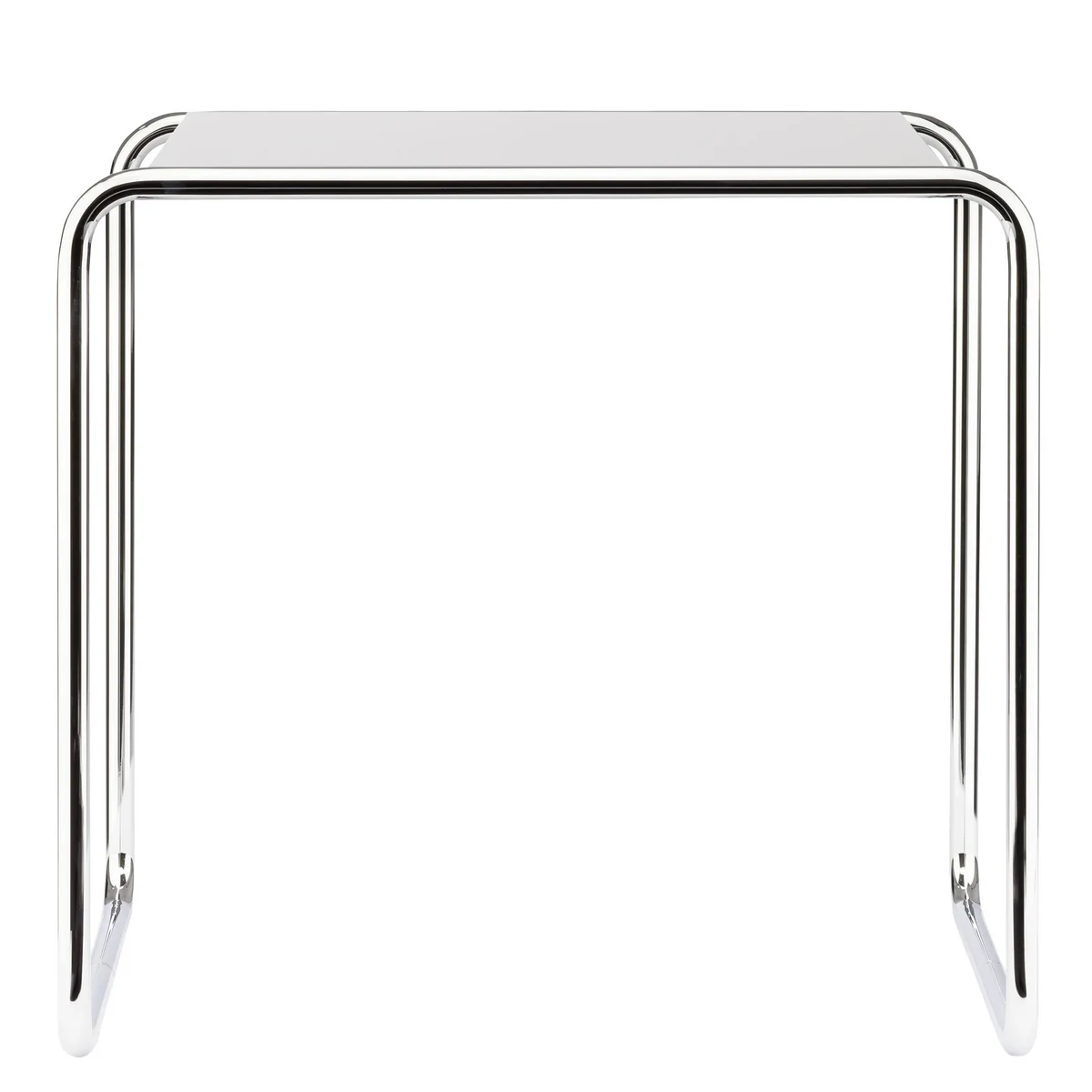 Thonet - B 9 c Table d'appoint, chrome / blanc pur (RAL 9010) Thonet - B 9 c Table d'appoint, chrome / blanc pur (RAL 9010)