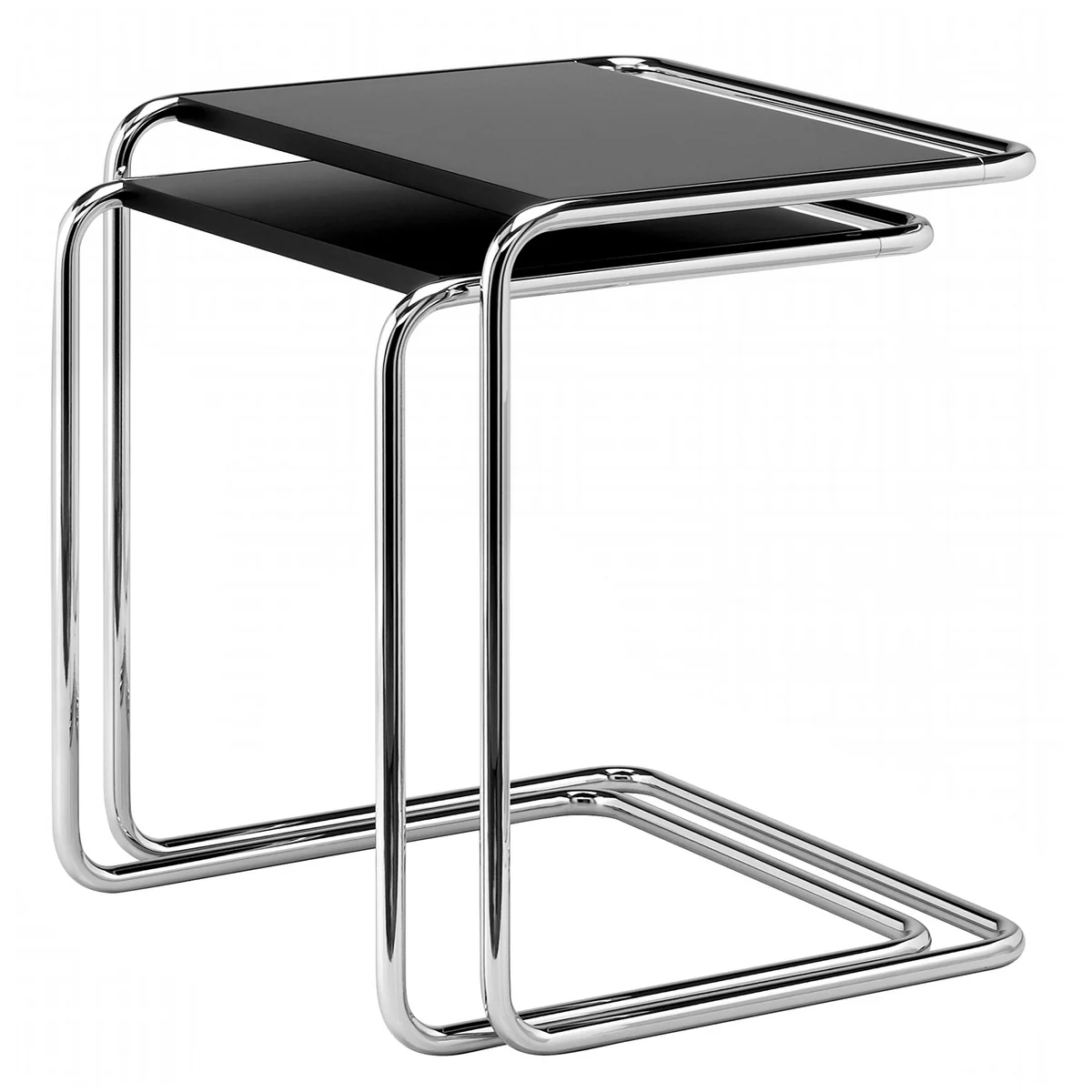 Thonet - B 97 Set de table d'ensemble, chrome / vernis de finition noir profond (RAL 9005) Thonet - B 97 Set de table d'ensemble, chrome / vernis de finition noir profond (RAL 9005)