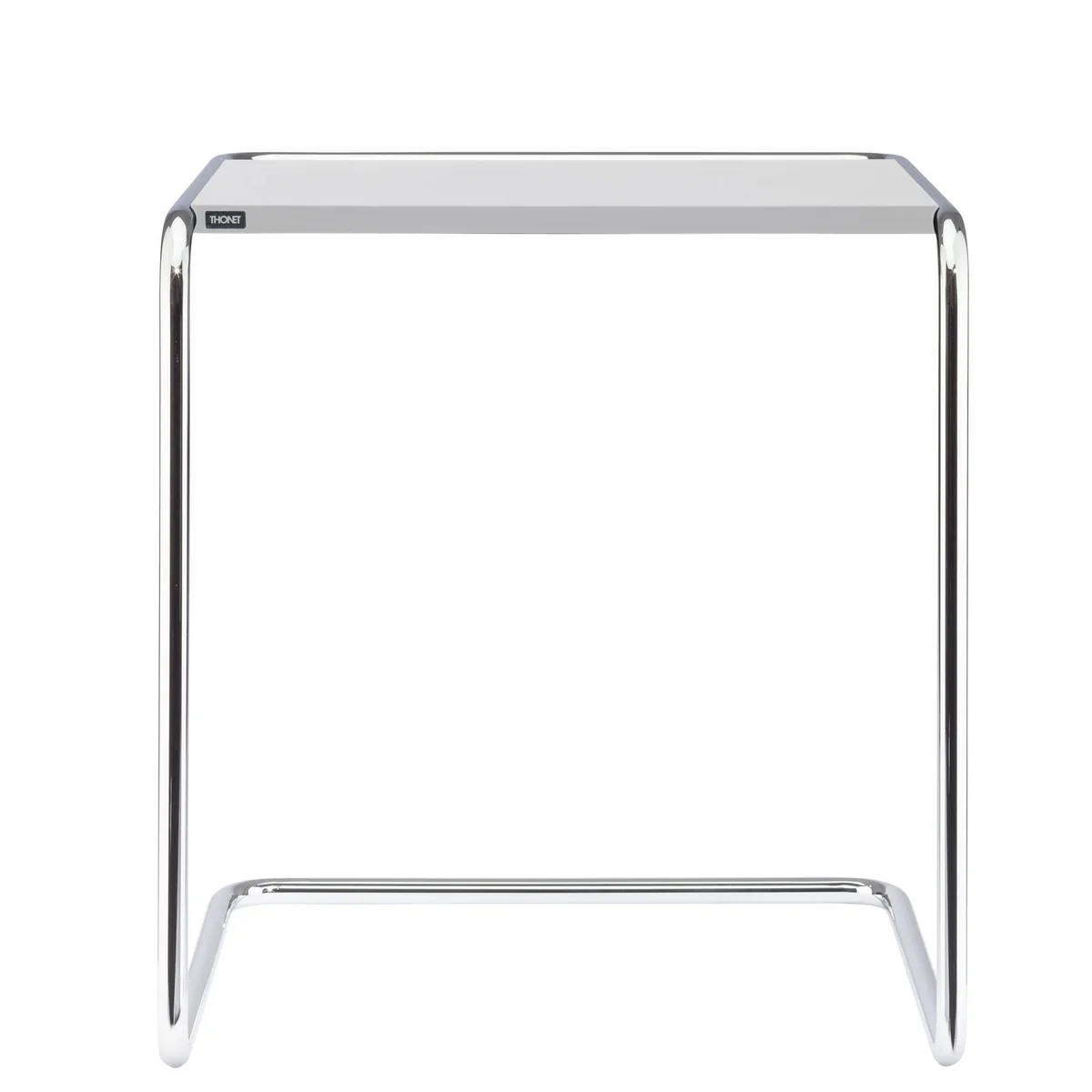 Thonet - B 97 a Table d'appoint, chrome / vernis de finition blanc pur (RAL 9010) Thonet - B 97 a Table d'appoint, chrome / vernis de finition blanc pur (RAL 9010)