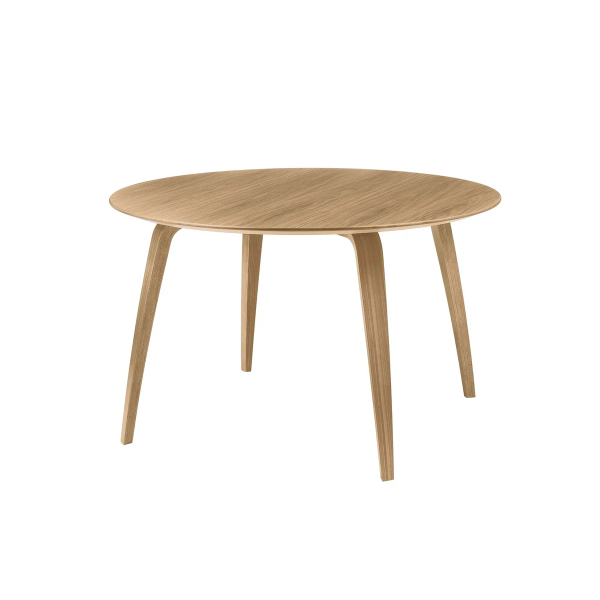 GUBI - Table de salle à manger, Ø 120 x 72 cm, chêne