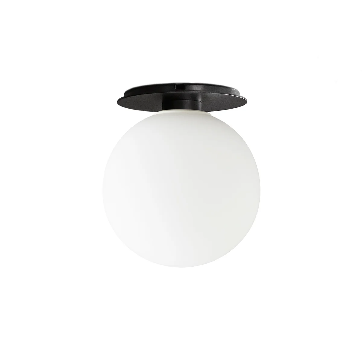 Audo - Applique et plafonnier TR, noir / ampoule opale mate