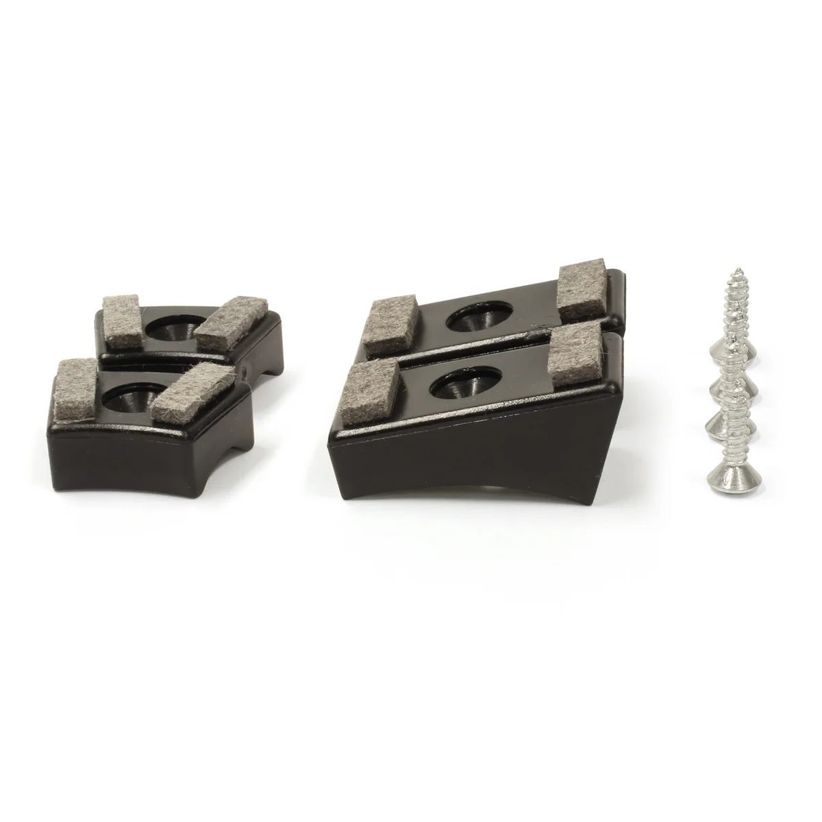 Thonet - Patins pour piétement luge en tube d'acier (lot de 4), plastique avec insert feutre / noir Thonet - Patins pour piétement luge en tube d'acier (lot de 4), plastique avec insert feutre / noir