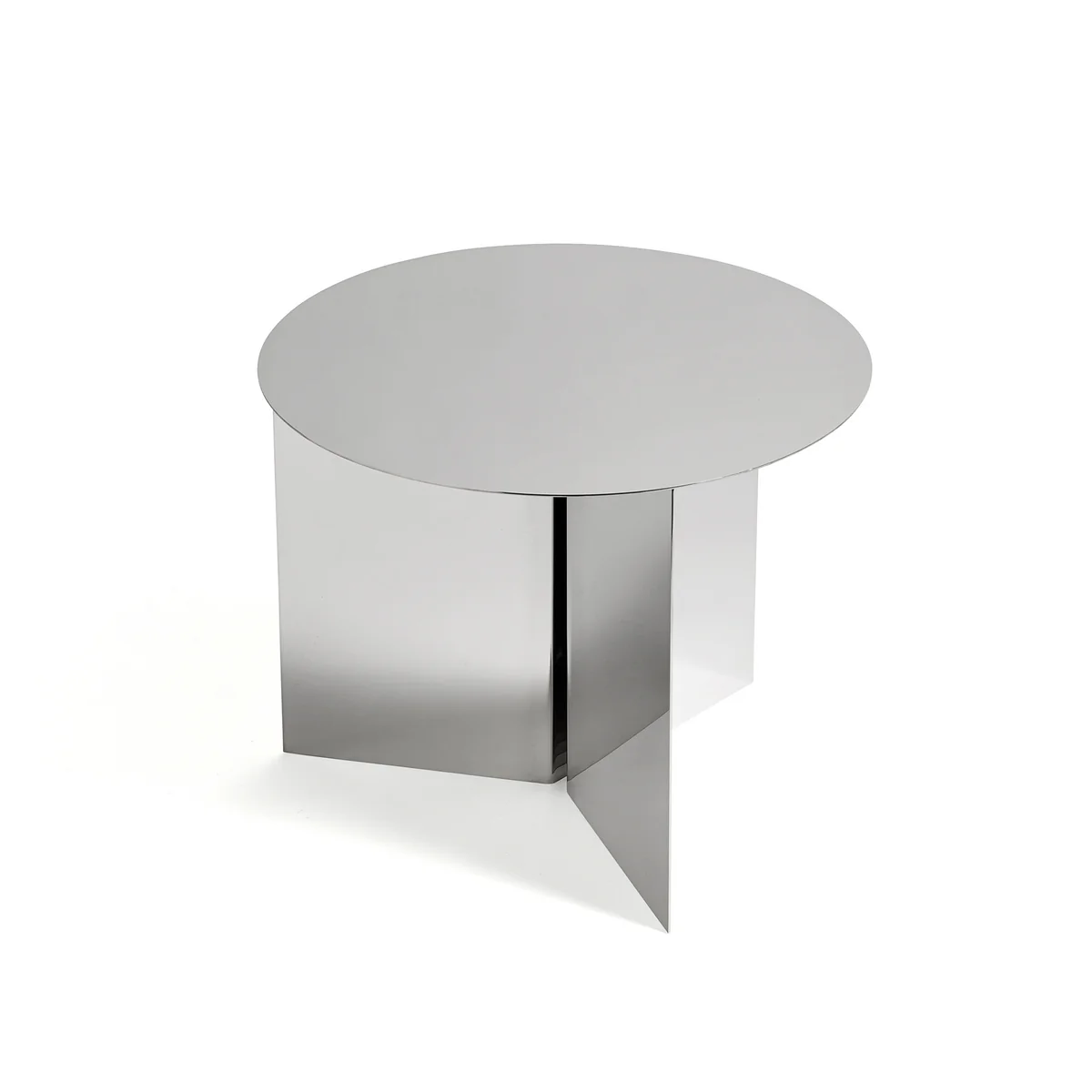 HAY - Slit Table Round Ø 45 x H 3 5. 5 cm, poli miroir HAY - Slit Table Round Ø 45 x H 3 5. 5 cm, poli miroir