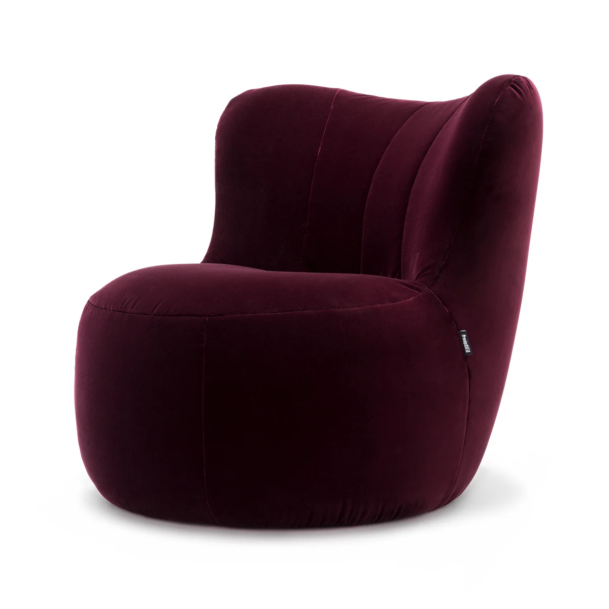 freistil - 173 Fauteuil, velours noir rouge (6085) freistil - 173 Fauteuil, velours noir rouge (6085)