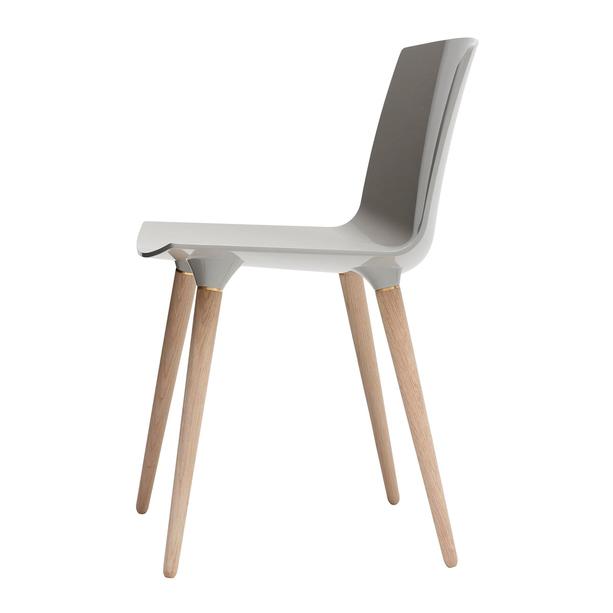Andersen furniture - Chaise tac, chêne blanc pigmenté / gris clair