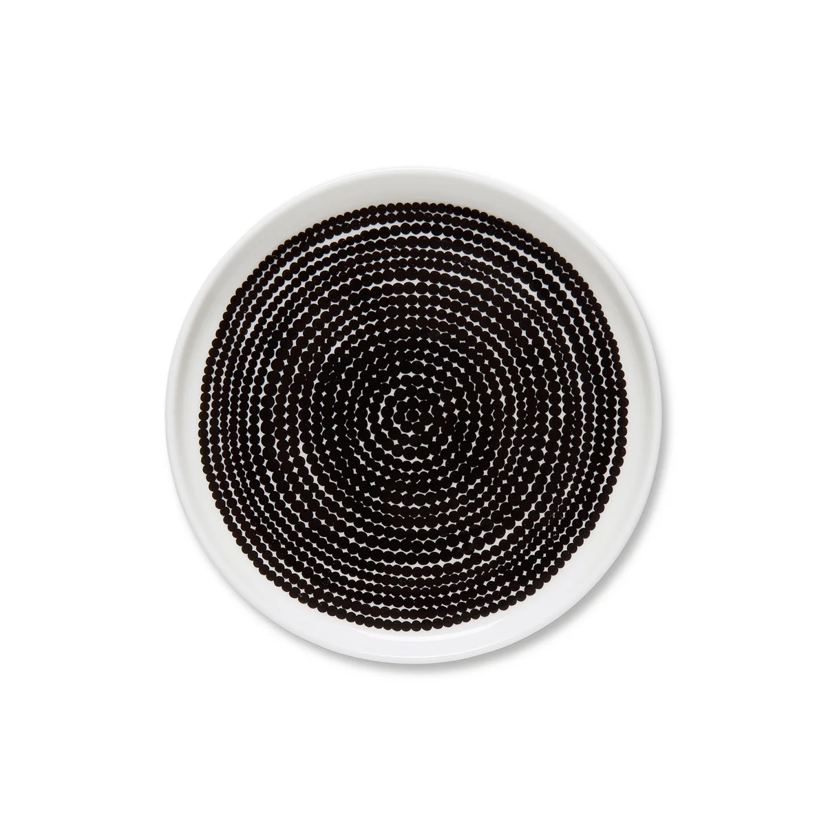 Marimekko - Oiva Räsymatto Plaque, Ø 1 3. 5 cm, noir / blanc Marimekko - Oiva Räsymatto Plaque, Ø 1 3. 5 cm, noir / blanc