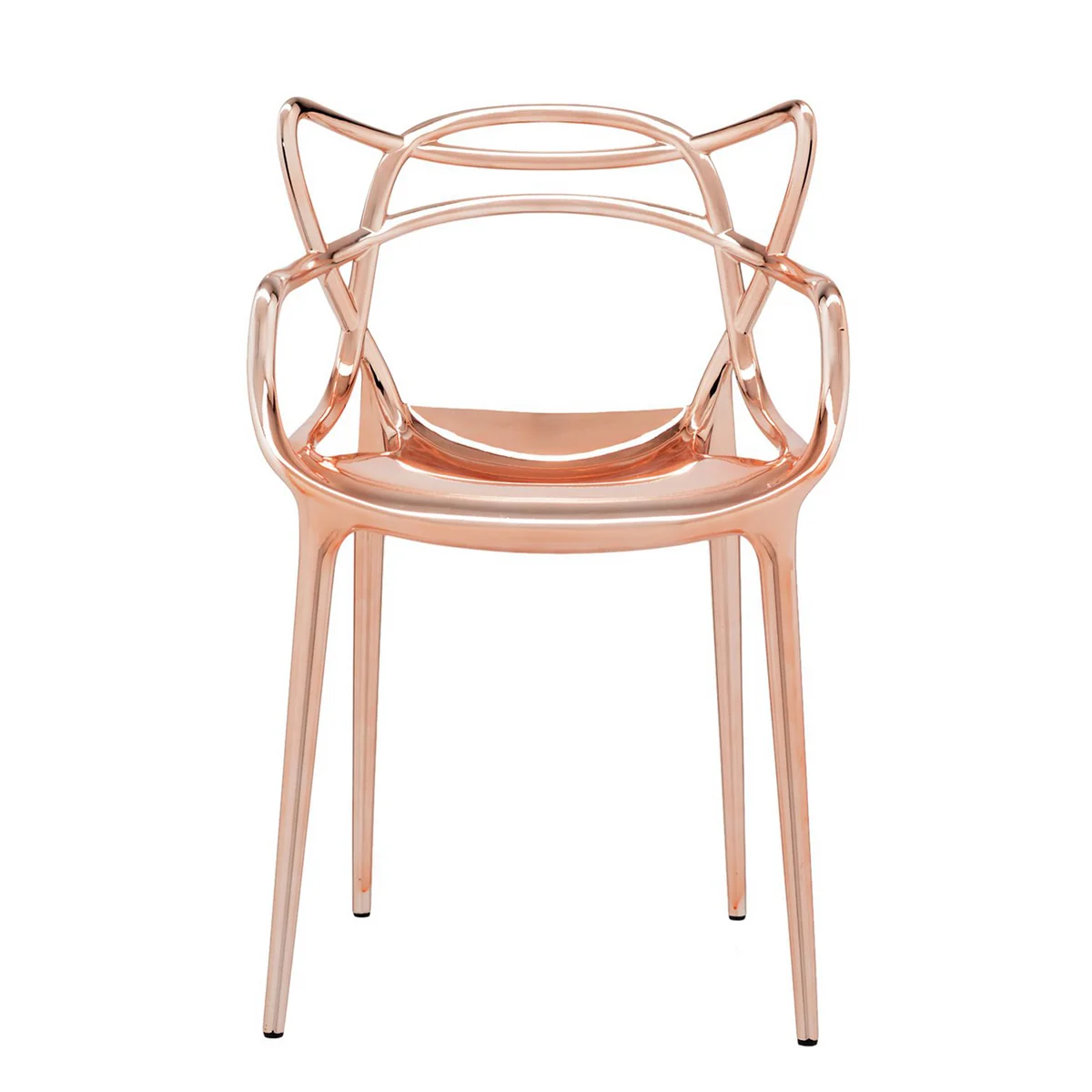Kartell - Chaise Masters, cuivre métallique