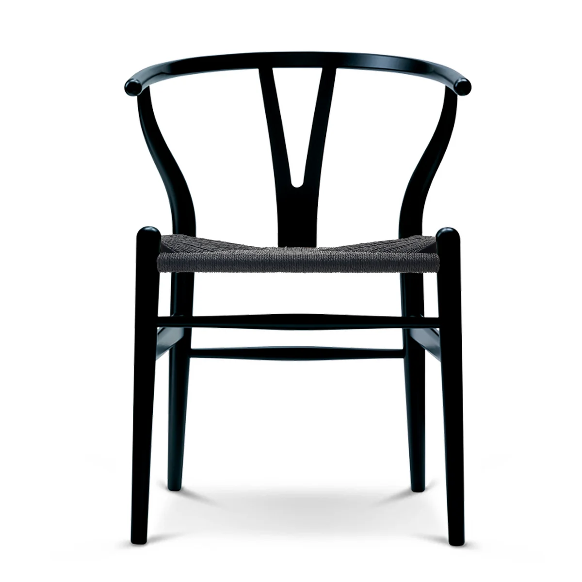 Carl Hansen - CH24 Wishbone Chair , hêtre noir / tressage noir Carl Hansen - CH24 Wishbone Chair , hêtre noir / tressage noir