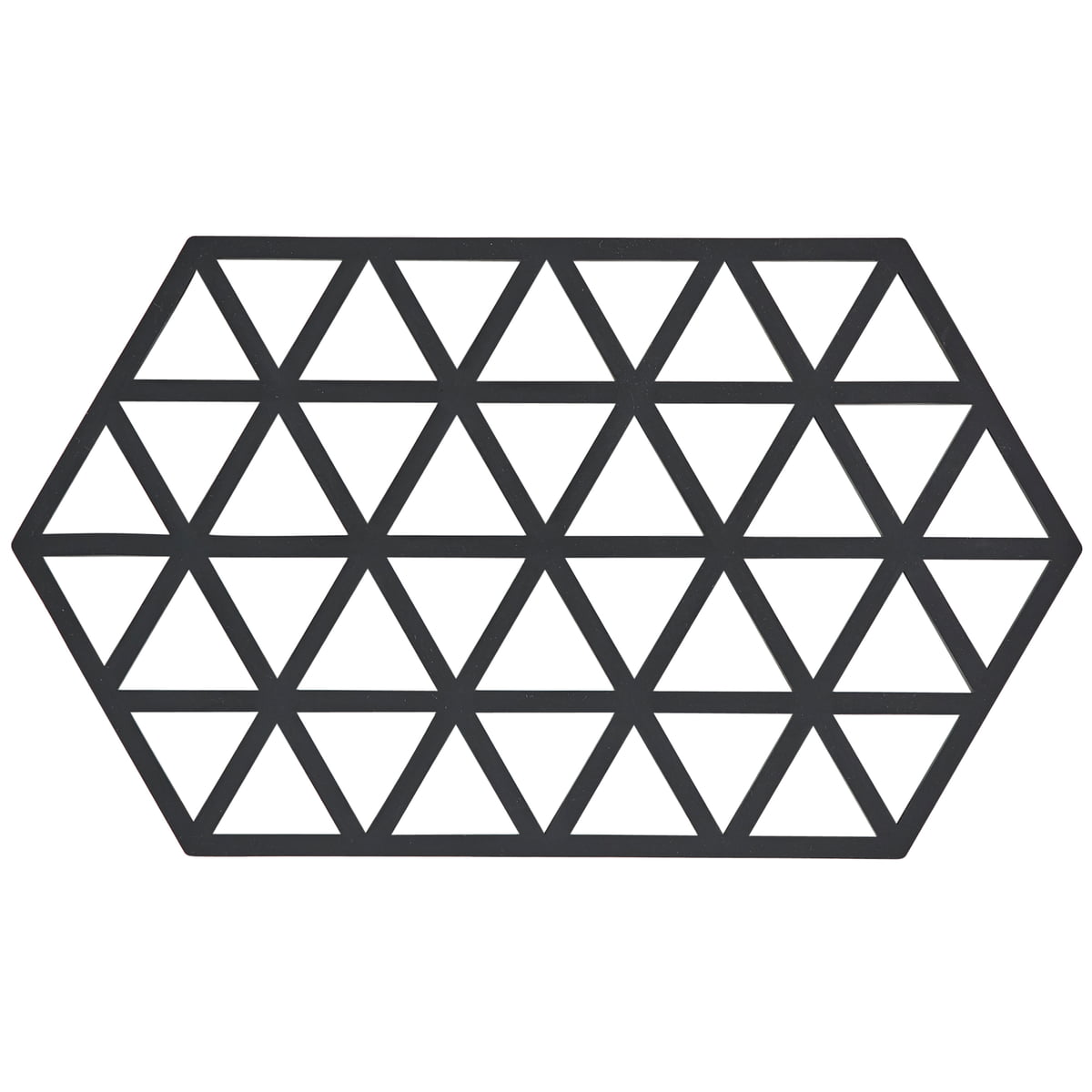 zone denmark - triangle dessous de verre, 24 x 14 cm, noir