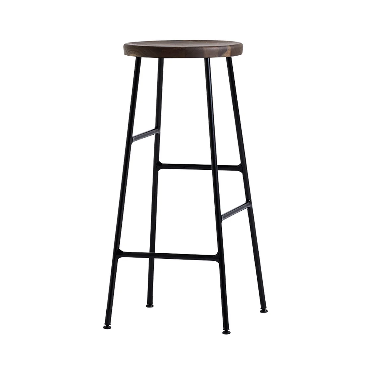 HAY - Tabouret de bar Cornet High H 75 cm, chêne fumé / noir HAY - Tabouret de bar Cornet High H 75 cm, chêne fumé / noir