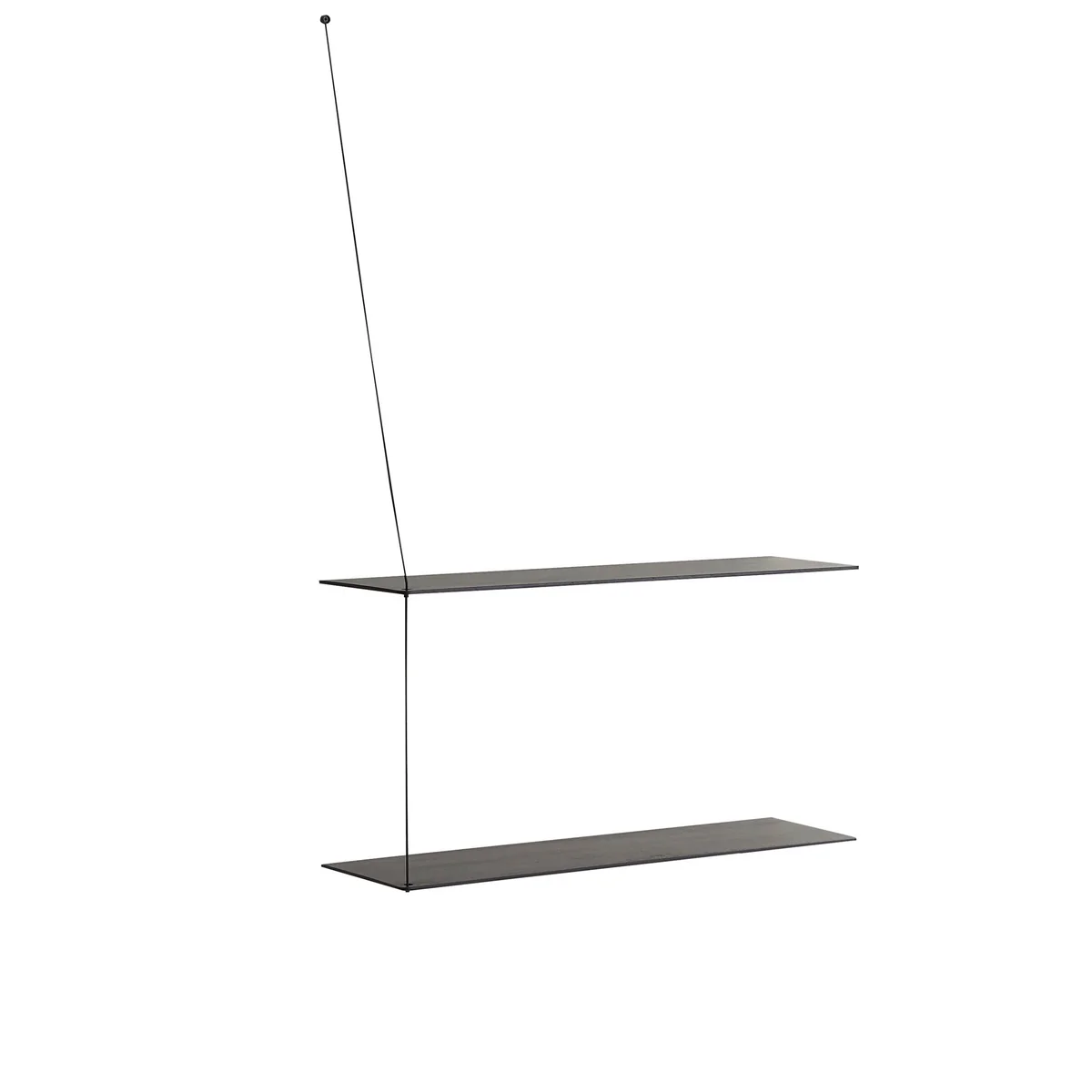 Woud - Etagère stedge murale 80 cm, noire Woud - Etagère stedge murale 80 cm, noire