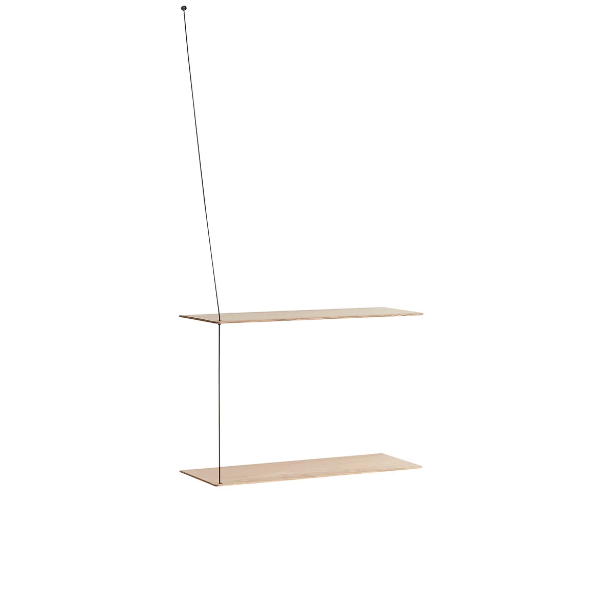 Woud - Etagère stedge murale 60 cm, chêne laqué transparent (pigmenté blanc) Woud - Etagère stedge murale 60 cm, chêne laqué transparent (pigmenté blanc)