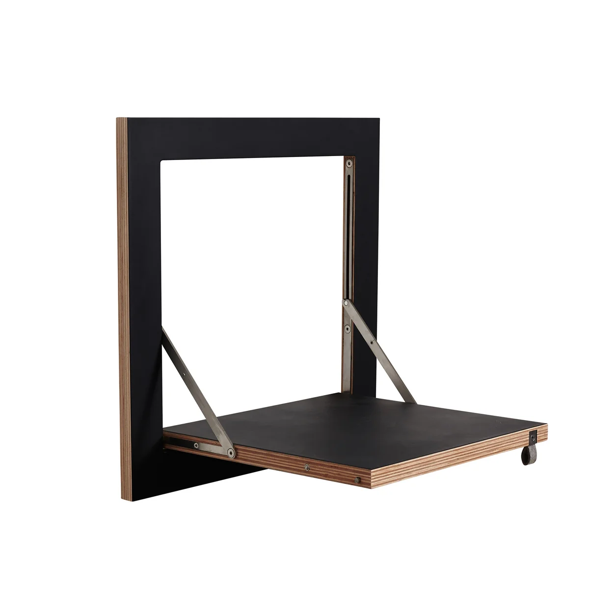 Ambivalenz - Fläpps Étagère, 1 étagère, 40 x 40 cm, noir Ambivalenz - Fläpps Étagère, 1 étagère, 40 x 40 cm, noir