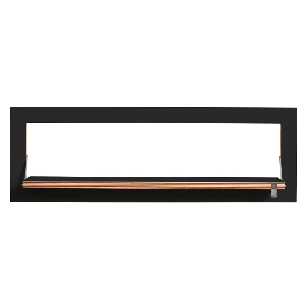 Ambivalenz - Fläpps Étagère, 1 étagère, 80 x 27 cm, noir Ambivalenz - Fläpps Étagère, 1 étagère, 80 x 27 cm, noir