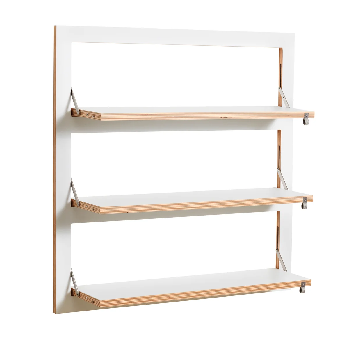 Ambivalenz - Fläpps Étagère, 3 étagères, 80 x 80 cm, blanc Ambivalenz - Fläpps Étagère, 3 étagères, 80 x 80 cm, blanc
