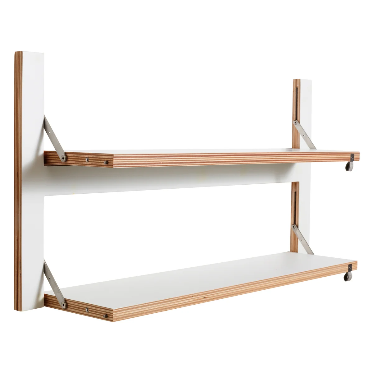 Ambivalenz - Étagère Fläpps, 2 étagères, 80 x 40 cm, blanc Ambivalenz - Étagère Fläpps, 2 étagères, 80 x 40 cm, blanc