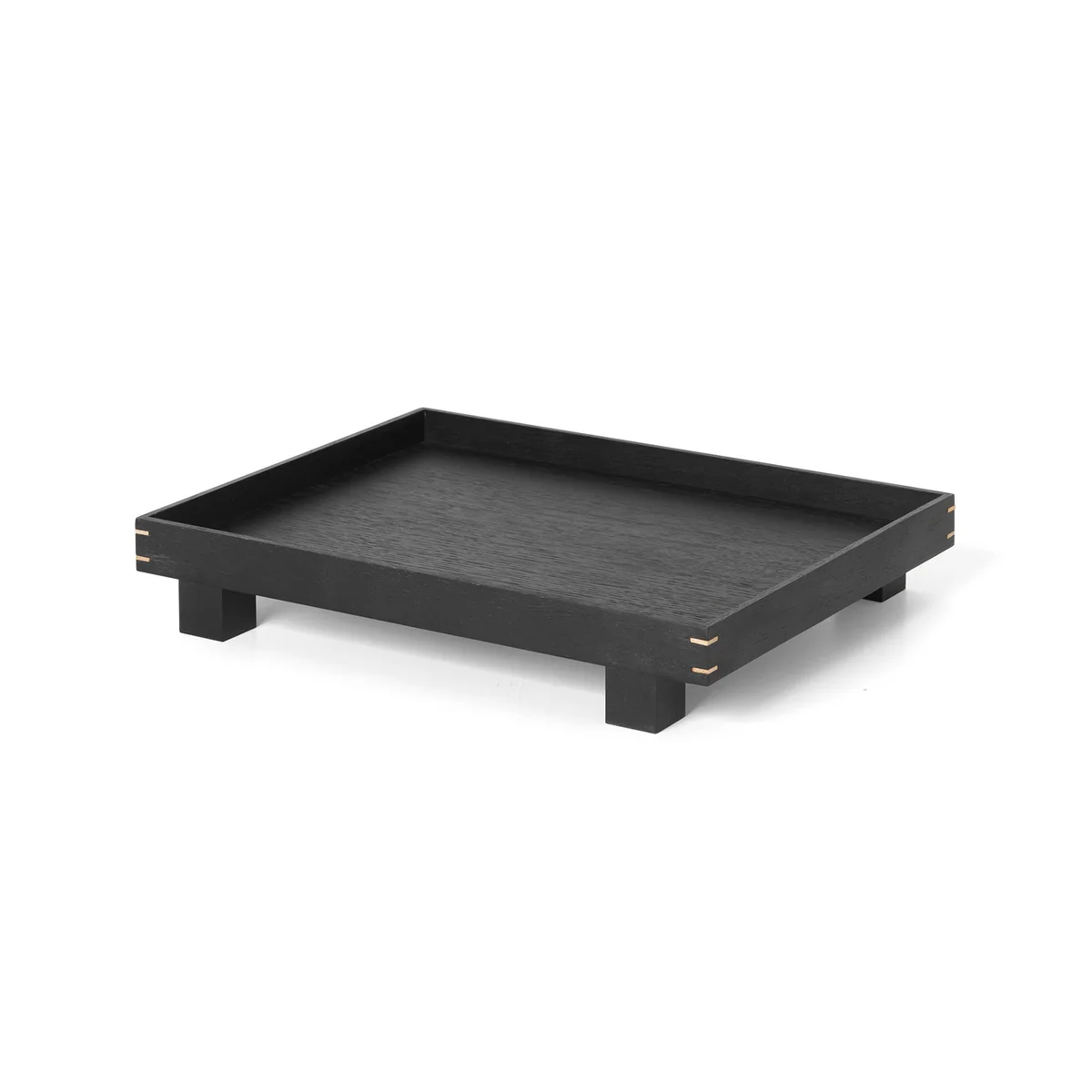 Ferm Living - Bon plateau en bois, petit / noir Ferm Living - Bon plateau en bois, petit / noir