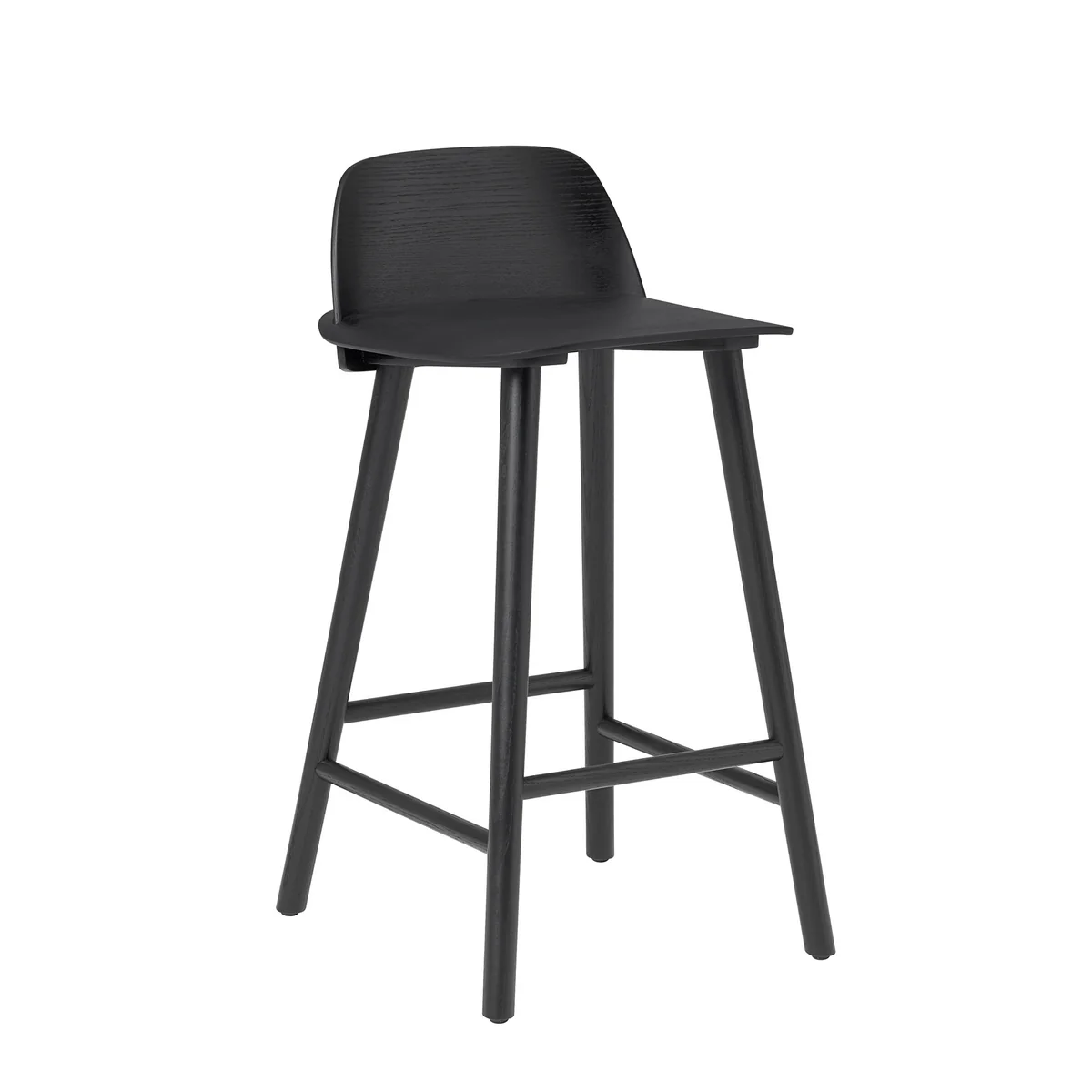 Muuto - Nerd Tabouret de bar H 65 cm, noir Muuto - Nerd Tabouret de bar H 65 cm, noir