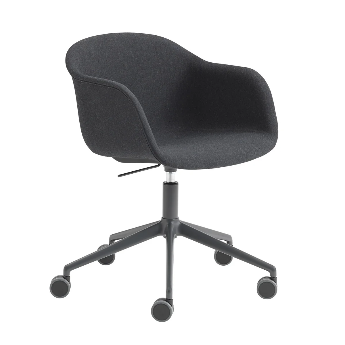 Muuto - Fauteuil de bureau en fibre Swivel Base, noir / gris foncé (Remix 183) Muuto - Fauteuil de bureau en fibre Swivel Base, noir / gris foncé (Remix 183)