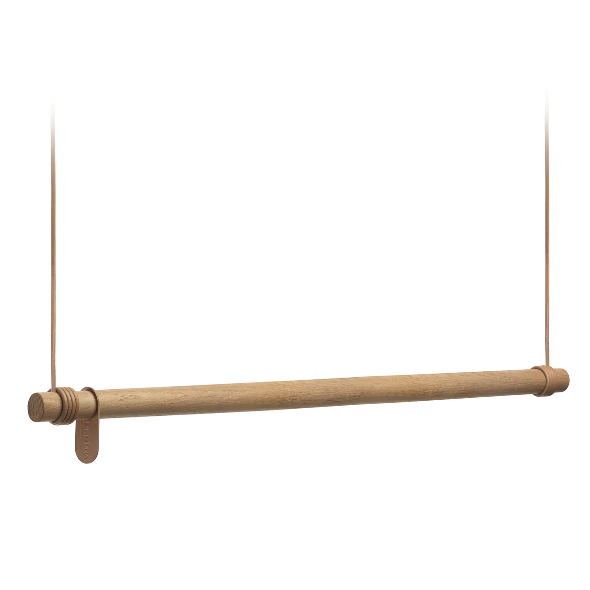 Lind DNA - LAVE-LINGE Swing Portemanteau suspendu L (110 cm), chêne naturel / cuir naturel