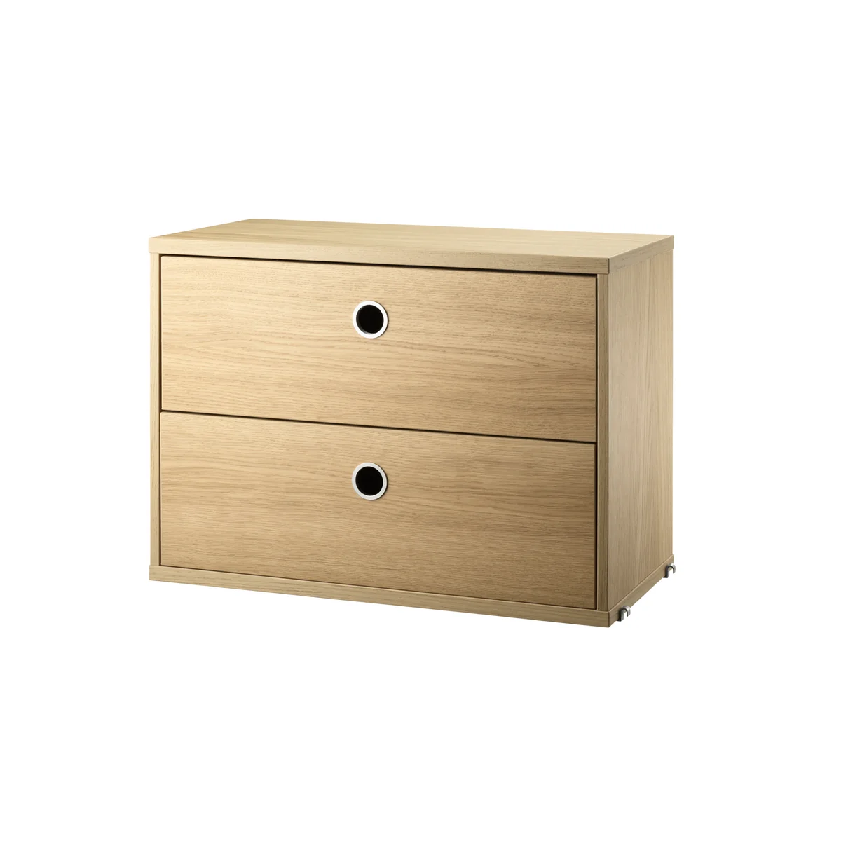 String - Module d'armoire avec tiroirs 58 x 30 cm, chêne String - Module d'armoire avec tiroirs 58 x 30 cm, chêne