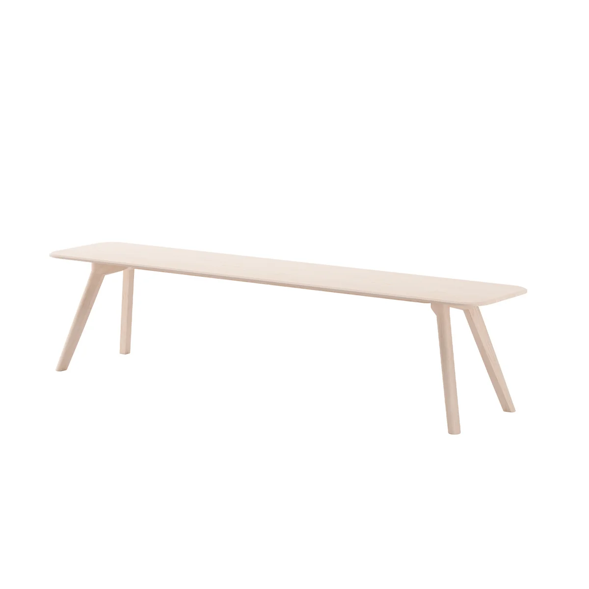 OUT Objekte unserer Tage - Meyer Banc Large 200 cm, frêne ciré avec pigment blanc