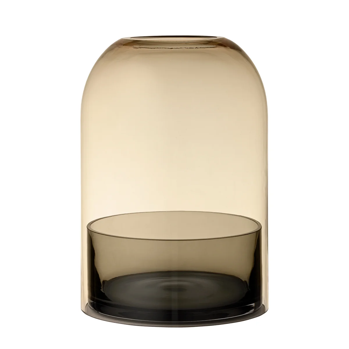 AYTM - Lanterne Tota, Ø 16,2 x H 23 cm, noir / ambre AYTM - Lanterne Tota, Ø 16,2 x H 23 cm, noir / ambre