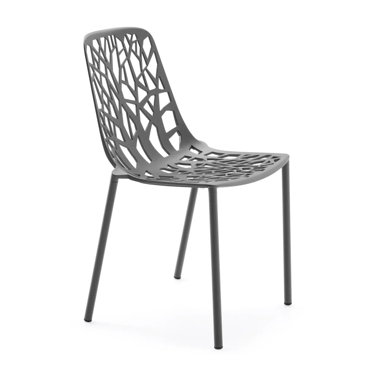 Fast - Forest Chaise empilable ( Outdoor ), gris métallisé Fast - Forest Chaise empilable ( Outdoor ), gris métallisé
