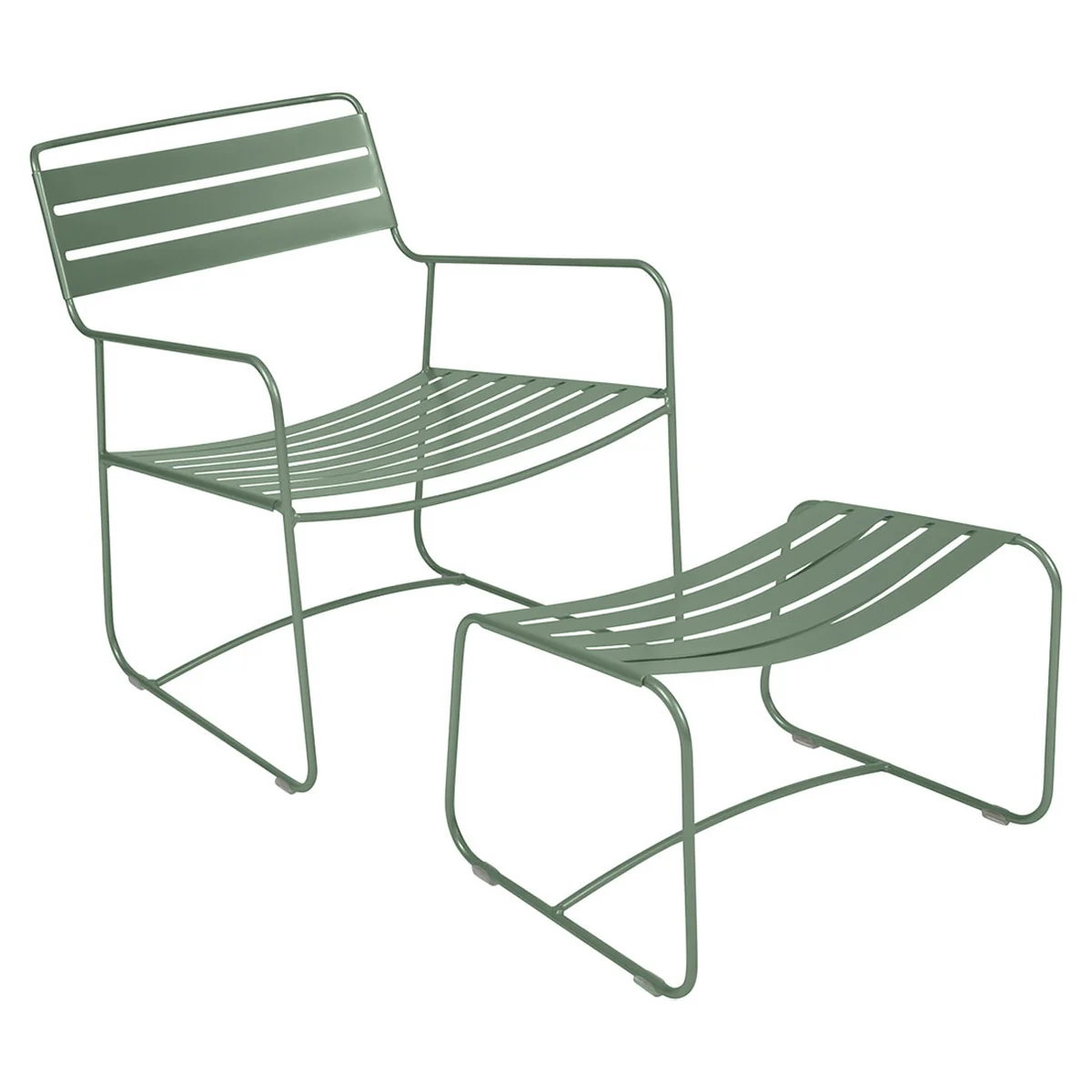 Fermob - Fauteuil + repose-pieds Surprising Lounger, cactus