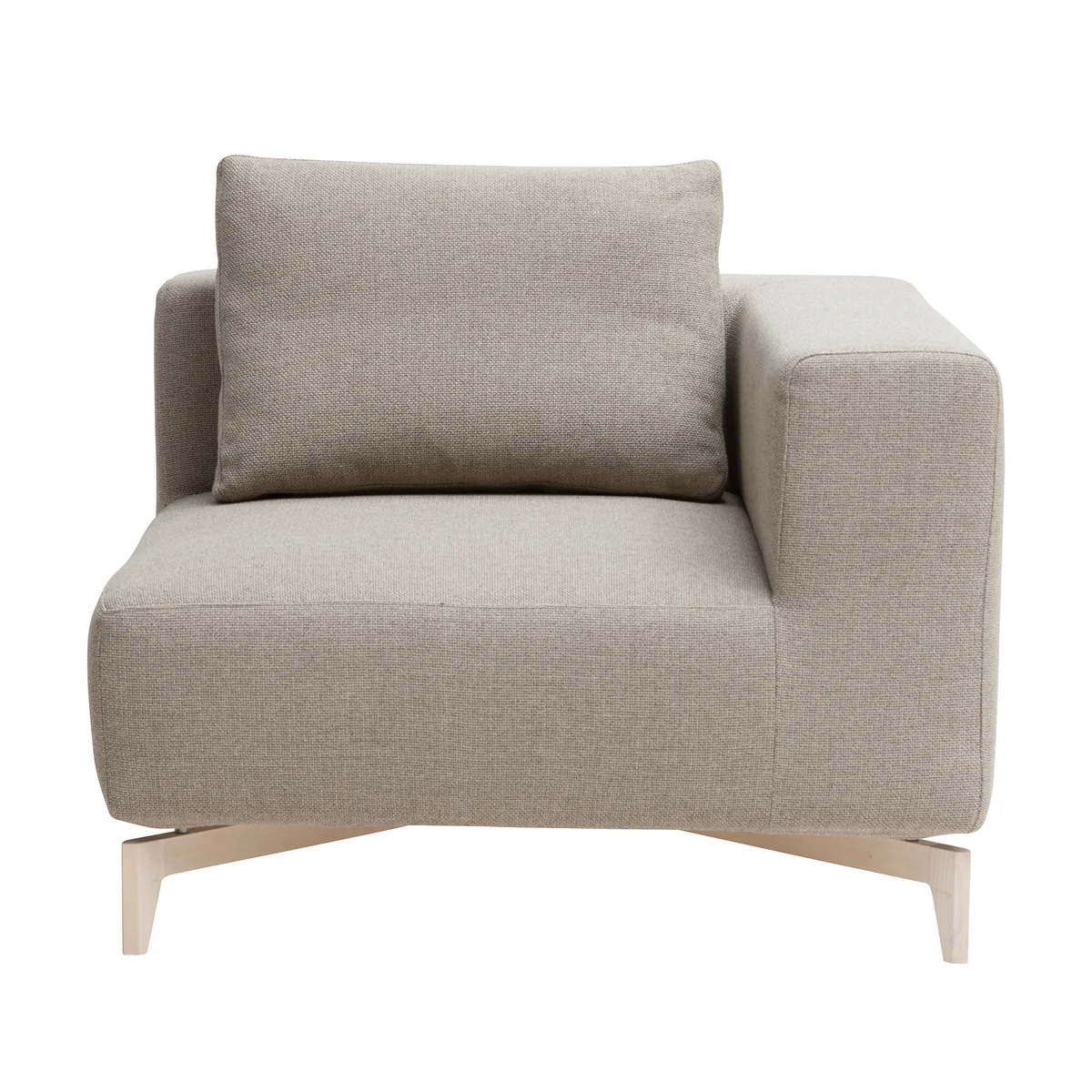 Softline - Canapé modulable passion, élément d'angle, frêne / beige vision (446) Softline - Canapé modulable passion, élément d'angle, frêne / beige vision (446)