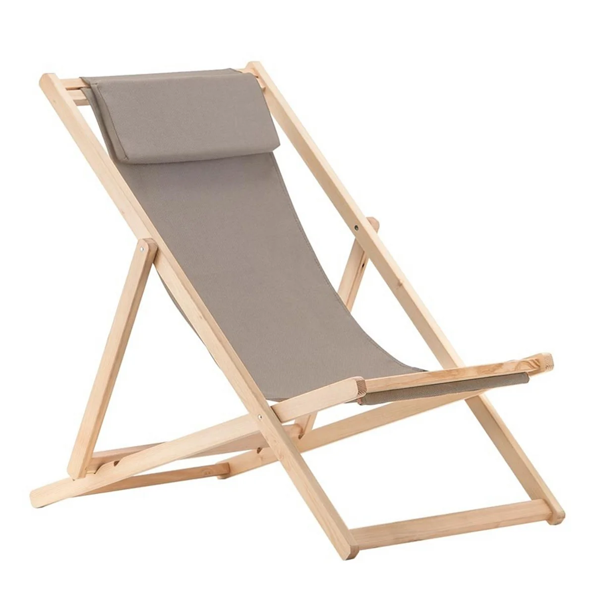 Fiam - Relax Chaise longue, frêne / taupe