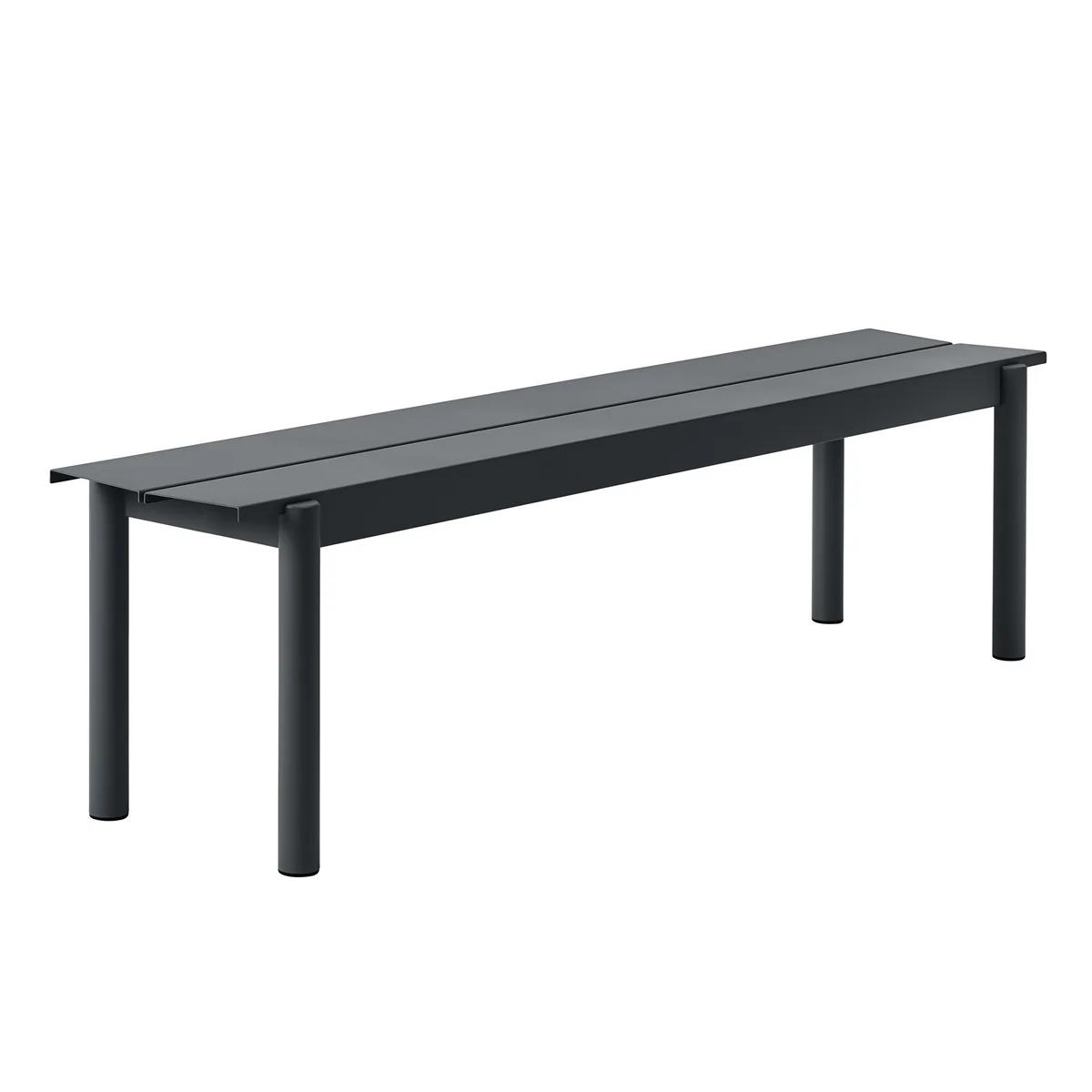 Muuto - Linear Steel Banc 170 cm, noir Muuto - Linear Steel Banc 170 cm, noir