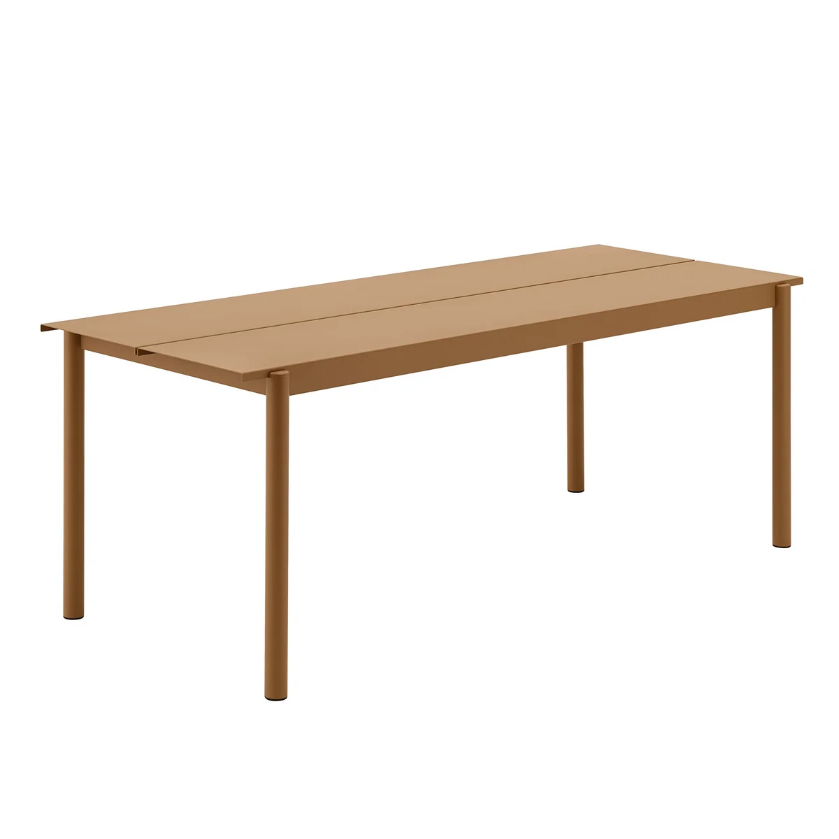 Muuto - Linear Steel Table, 200 x 80 cm, burnt orange Muuto - Linear Steel Table, 200 x 80 cm, burnt orange