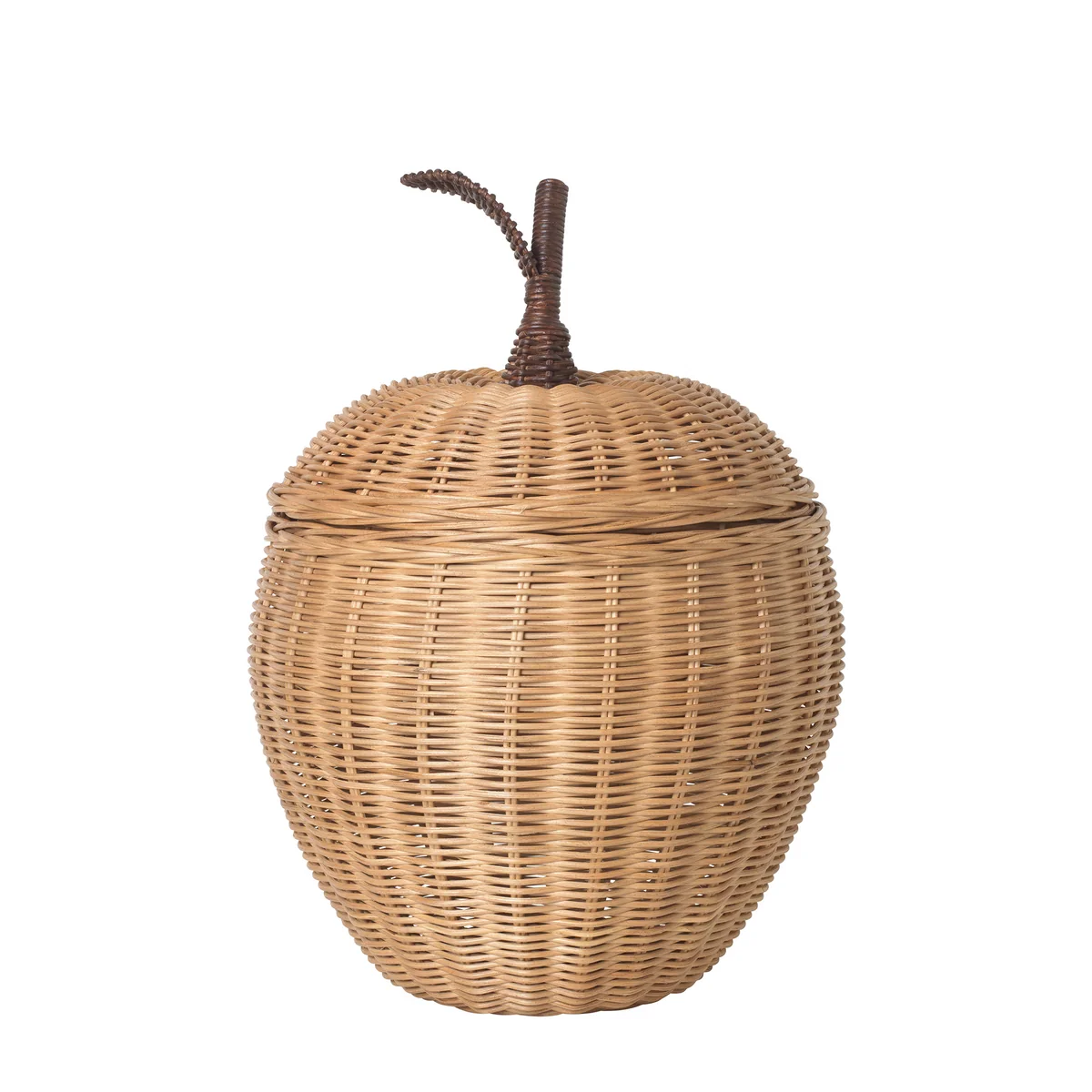 Ferm Living - Panier à pommes tissé, ø 19 x h 30 cm, rotin Ferm Living - Panier à pommes tissé, ø 19 x h 30 cm, rotin