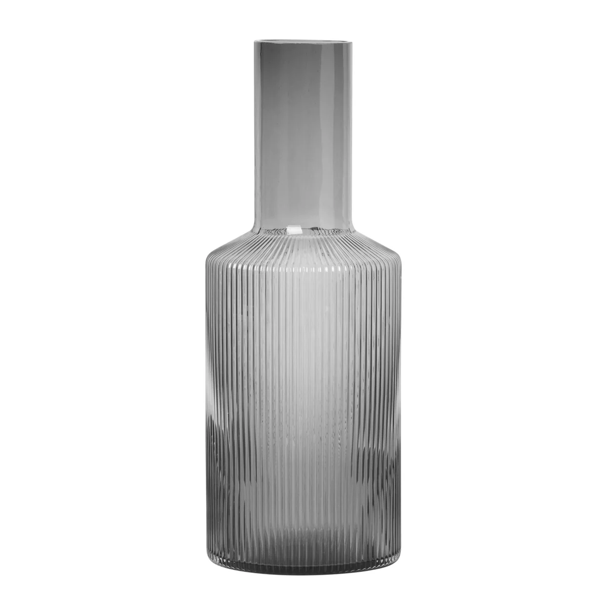 Ferm Living - Ripple Carafe 0,9 l, smoked grey