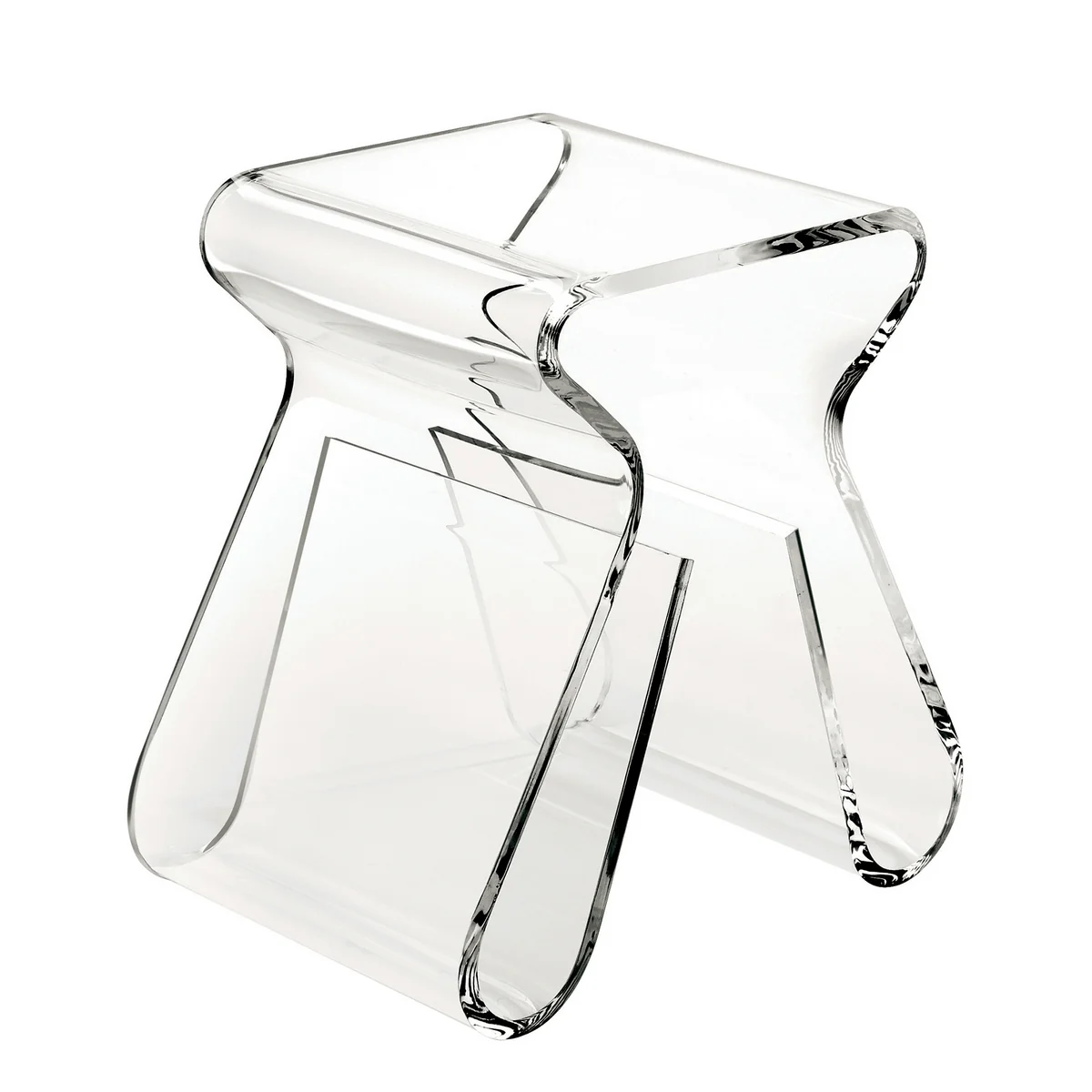Umbra - Tabouret magino et collectionneur de magazines, transparent