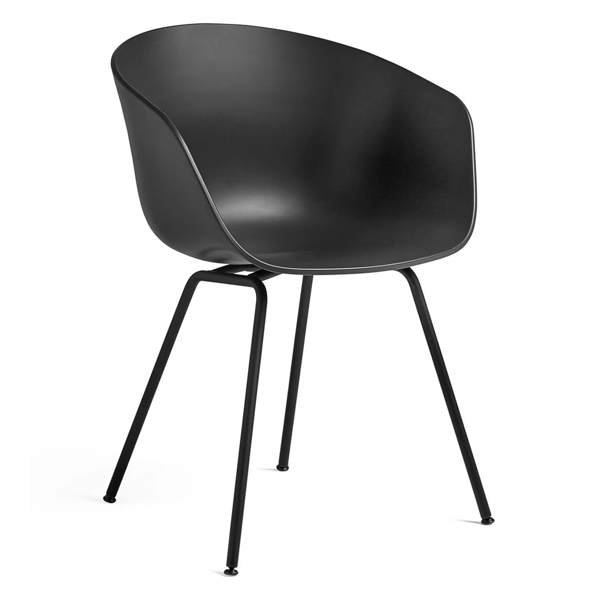HAY - About A Chair AAC 26 , black 2. 0 (patins en plastique) HAY - About A Chair AAC 26 , black 2. 0 (patins en plastique)
