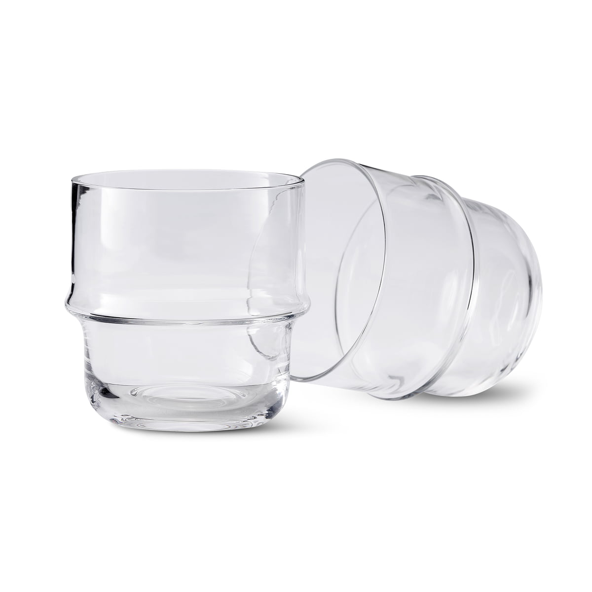 design house stockholm - verre unda (ensemble de 2), transparent