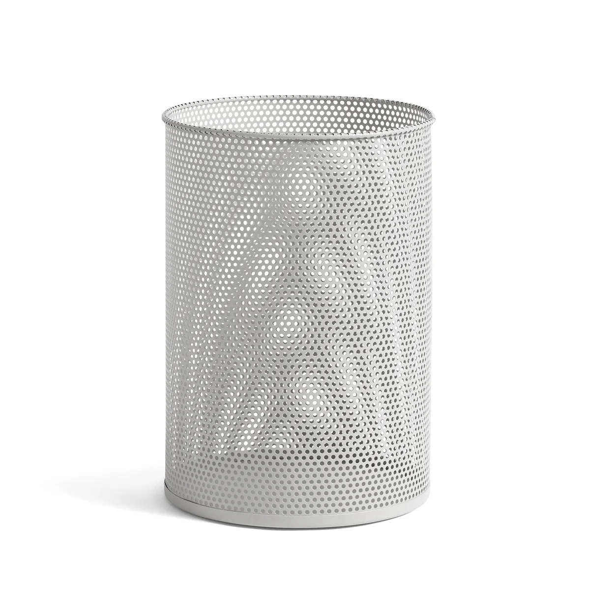 Foin - Perforated Bin L, Ø 30,5 x H 44 cm, gris clair