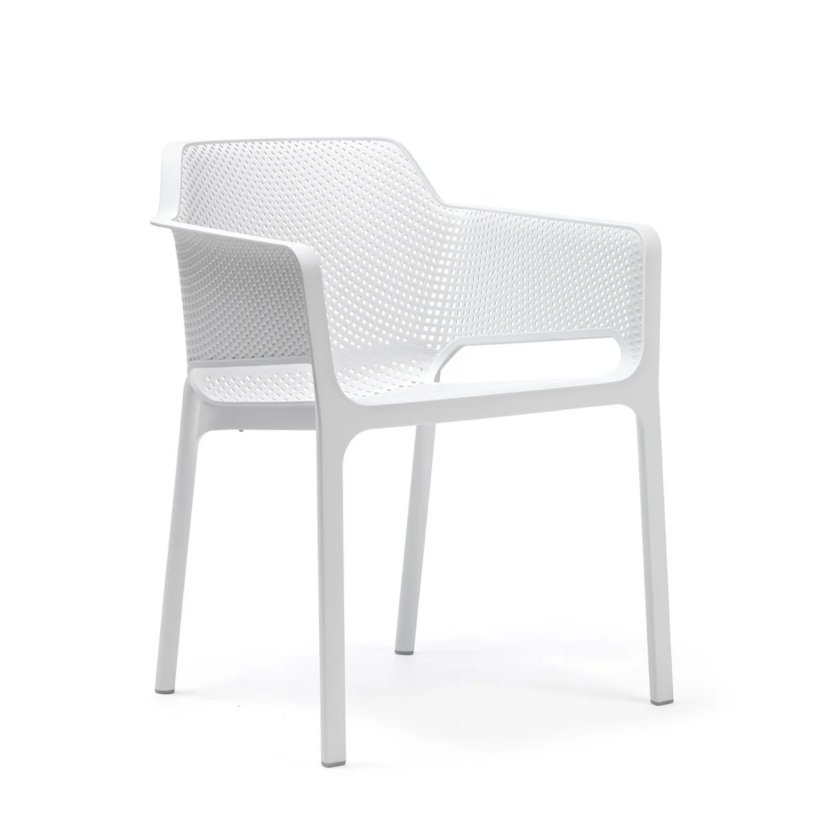Nardi - Net - Chaise avec accoudoirs, blanc Nardi - Net - Chaise avec accoudoirs, blanc