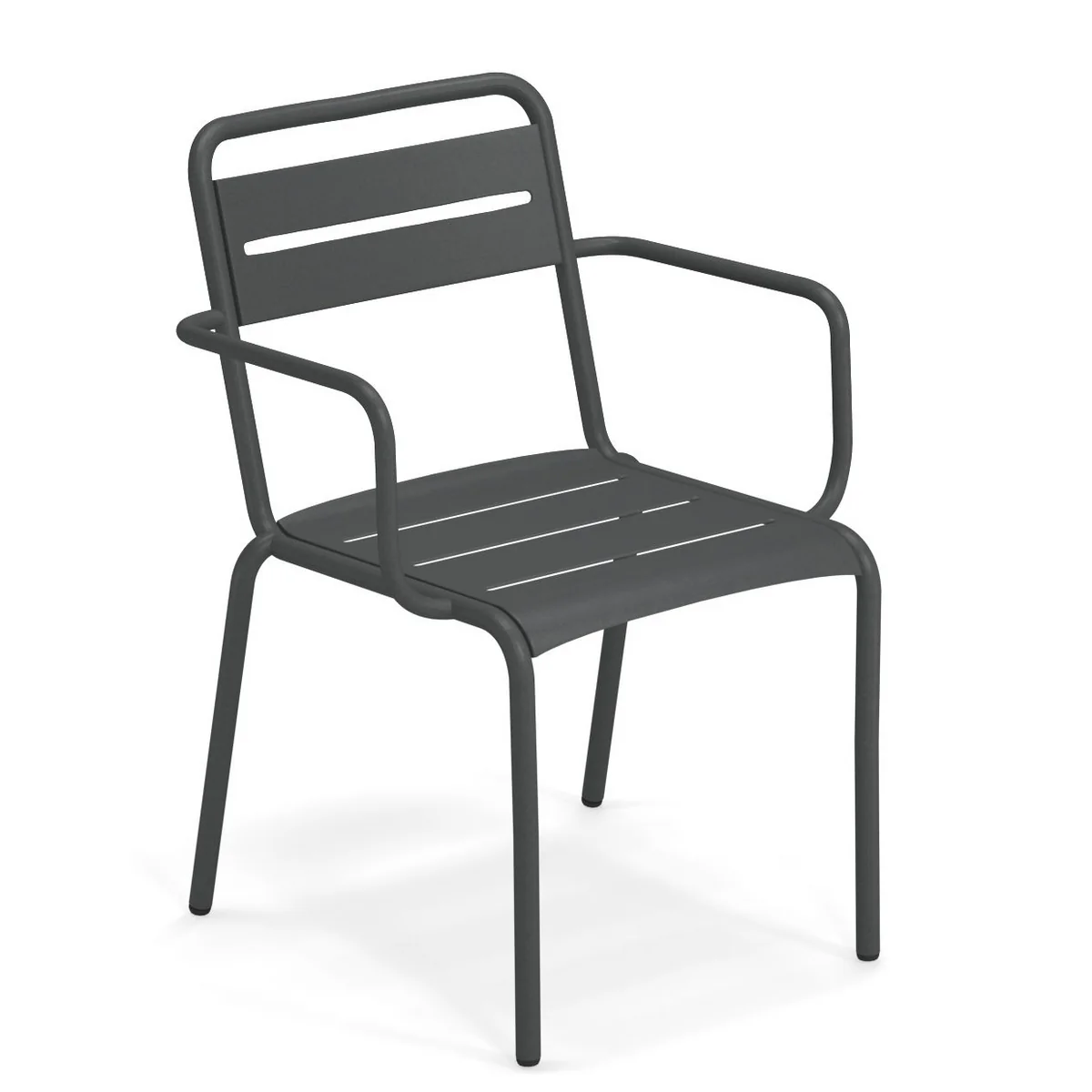 Emu - Star Chaise avec accoudoirs, fer antique