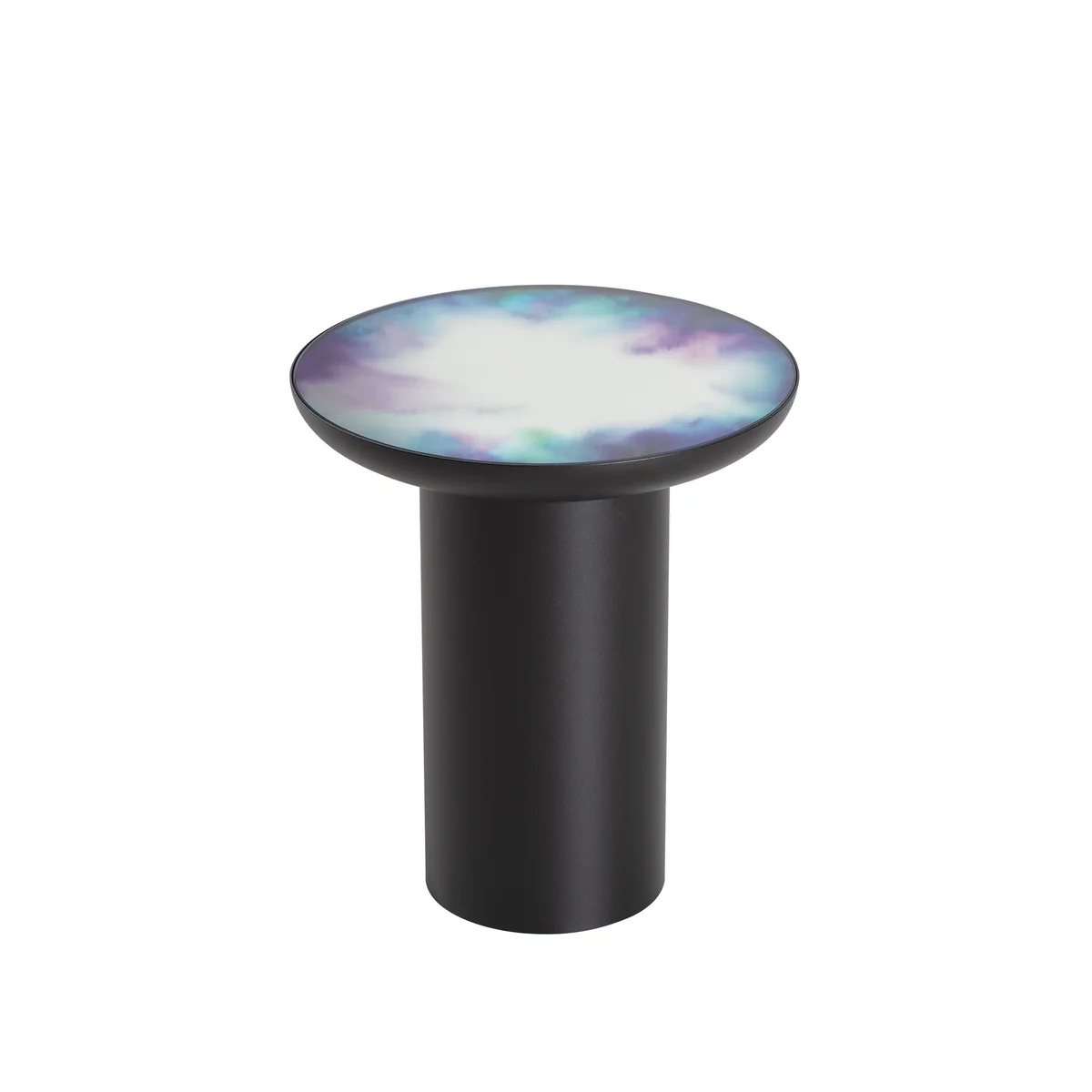 Petite friture - Table d'appoint francis, ø 40 x h 45 cm, noir / bleu et violet