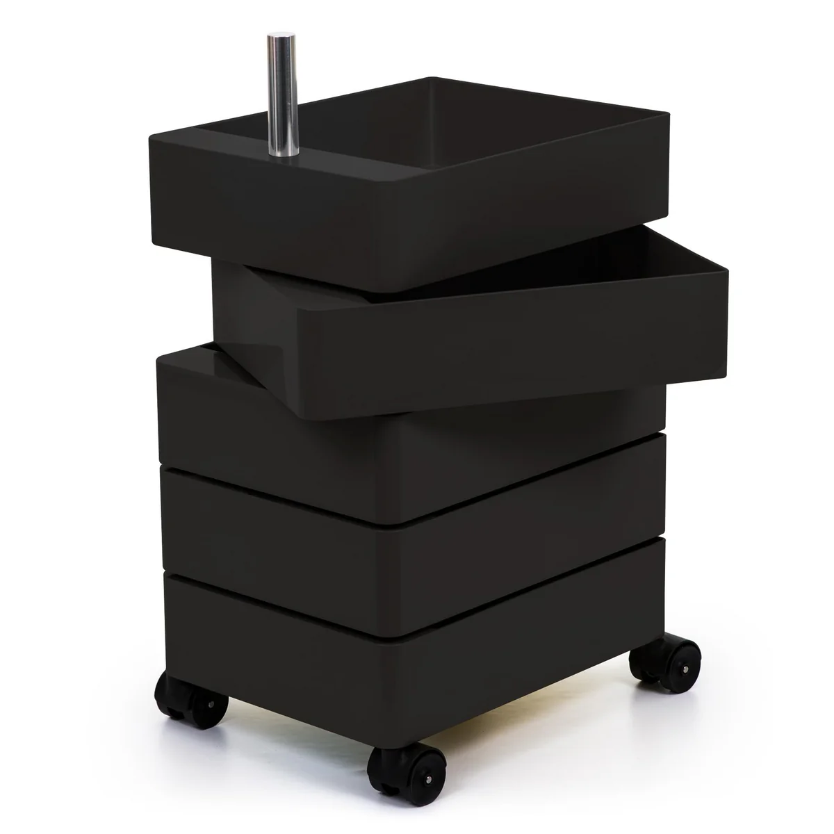 Magis - 360° Container 5 compartiments, noir Magis - 360° Container 5 compartiments, noir
