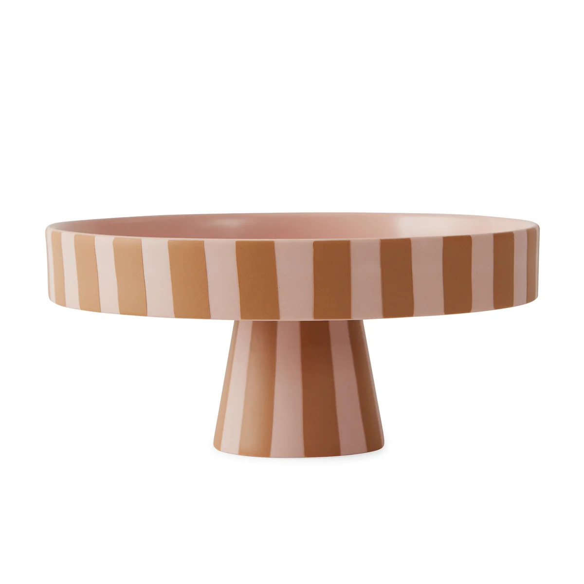 OYOY - Toppu Plateau, Ø 20 x H 9 cm, rose / caramel OYOY - Toppu Plateau, Ø 20 x H 9 cm, rose / caramel