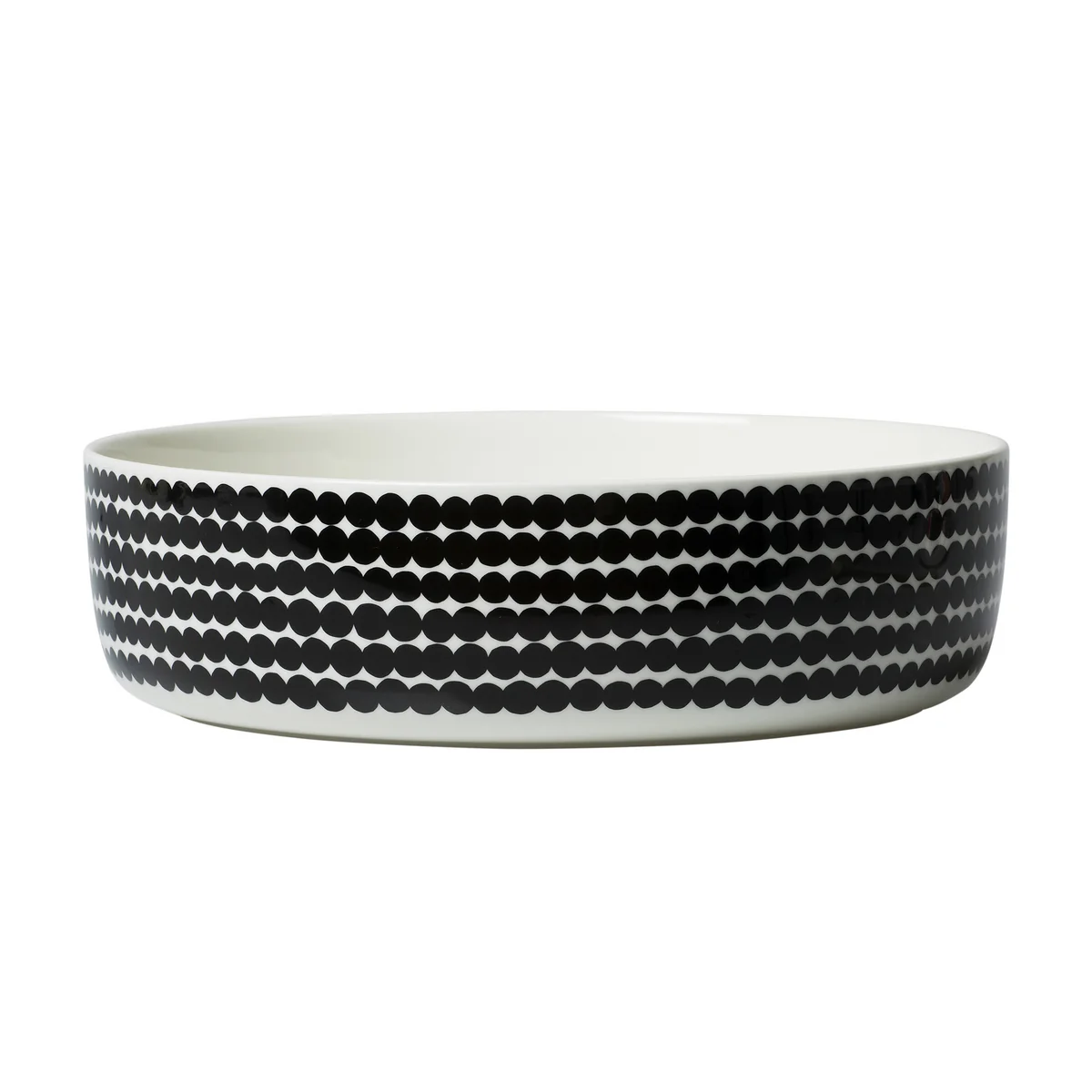 Marimekko - Oiva räsymatto bol 3 l, blanc / noir Marimekko - Oiva räsymatto bol 3 l, blanc / noir