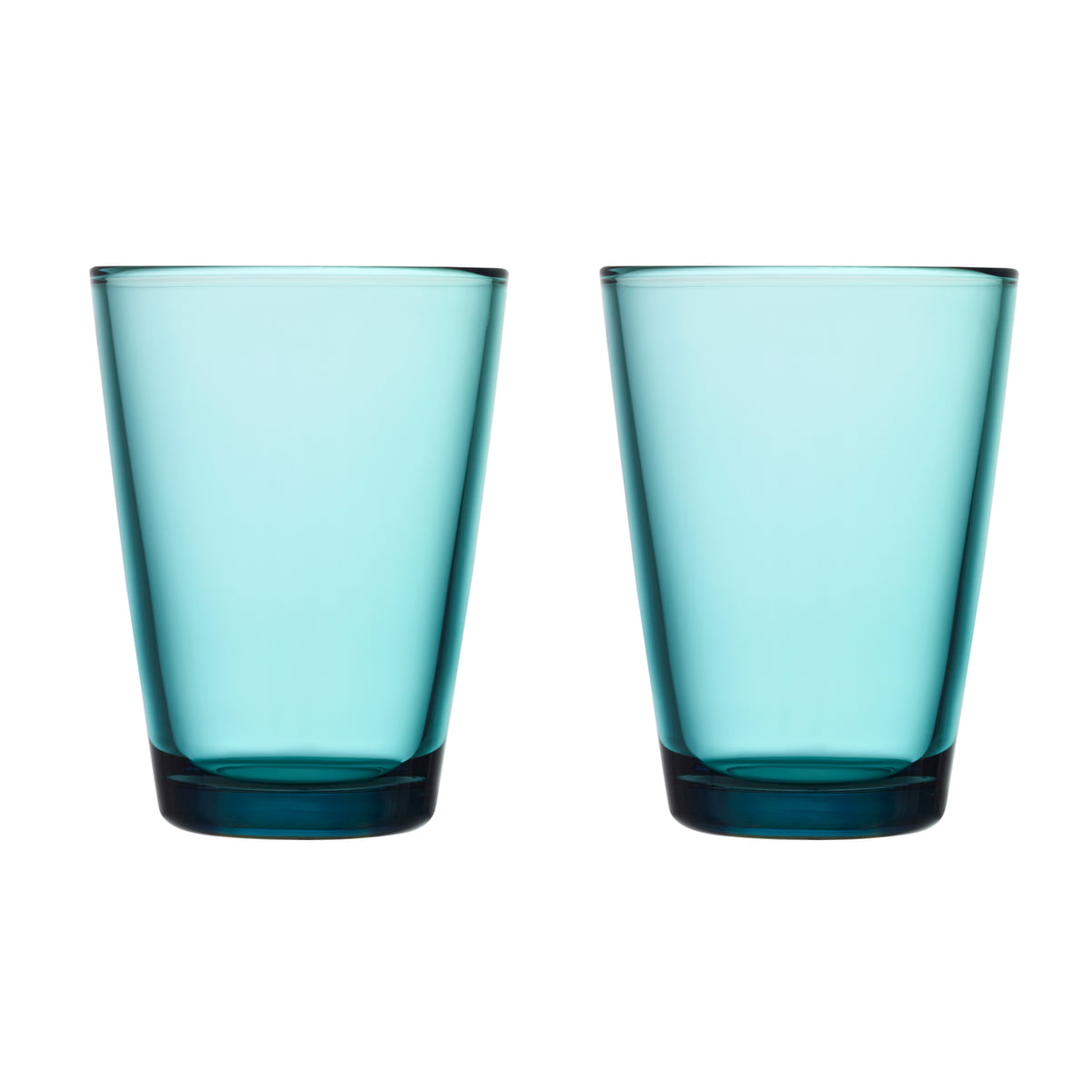 iittala - verre à pied kartio verre à boire 40 cl, bleu marine (set de 2)