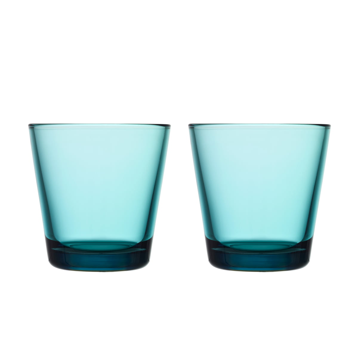 iittala - verre à pied kartio verre à boire 21 cl, bleu marine (set de 2)