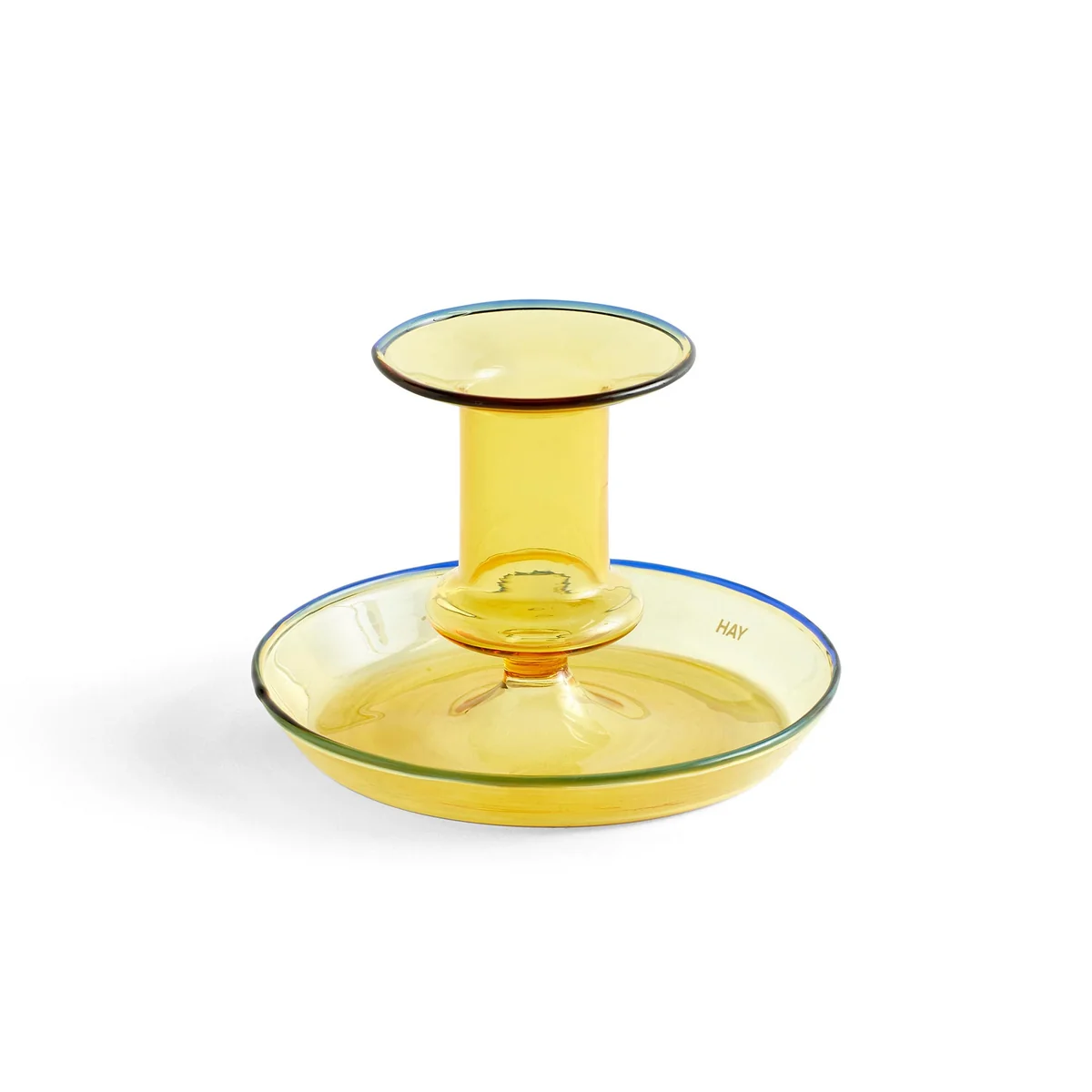 HAY - Flare Bougeoir, Ø 11 x H 7,5 cm, jaune HAY - Flare Bougeoir, Ø 11 x H 7,5 cm, jaune