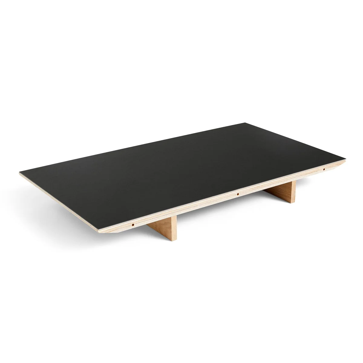 HAY - Plateau pour CPH30 2. 0 Table de salle à manger extensible, 50 x 80 cm, linoléum noir / chêne laqué mat HAY - Plateau pour CPH30 2. 0 Table de salle à manger extensible, 50 x 80 cm, linoléum noir / chêne laqué mat